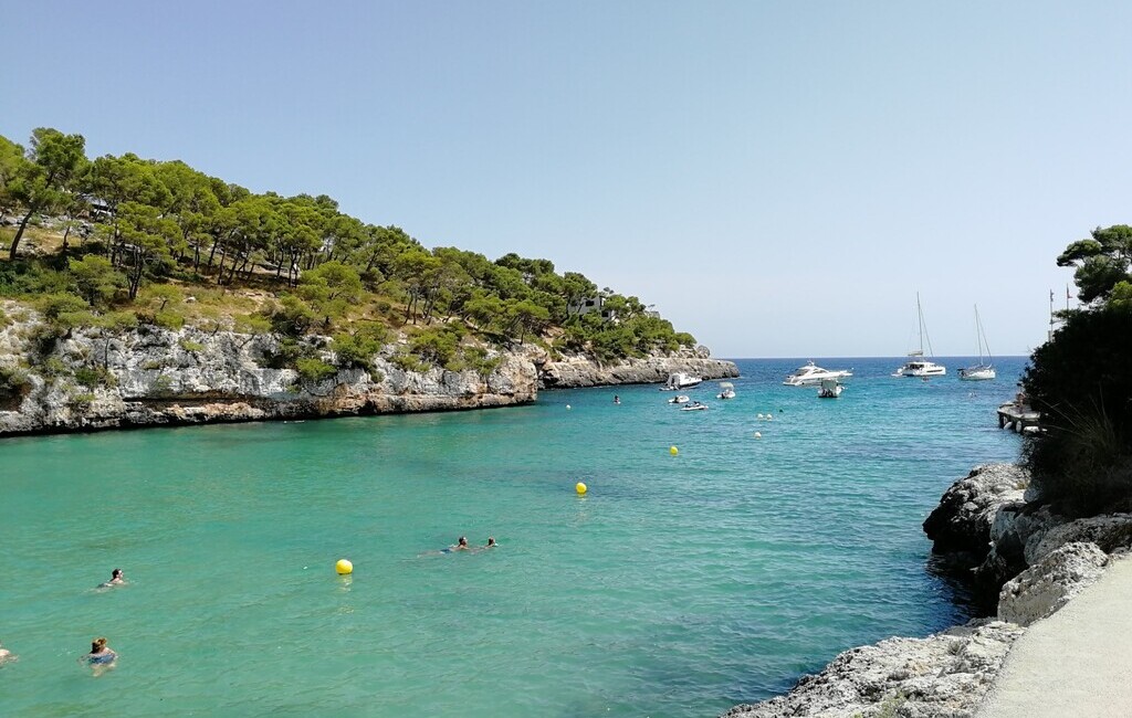 plaża, cala santanyi, majorka