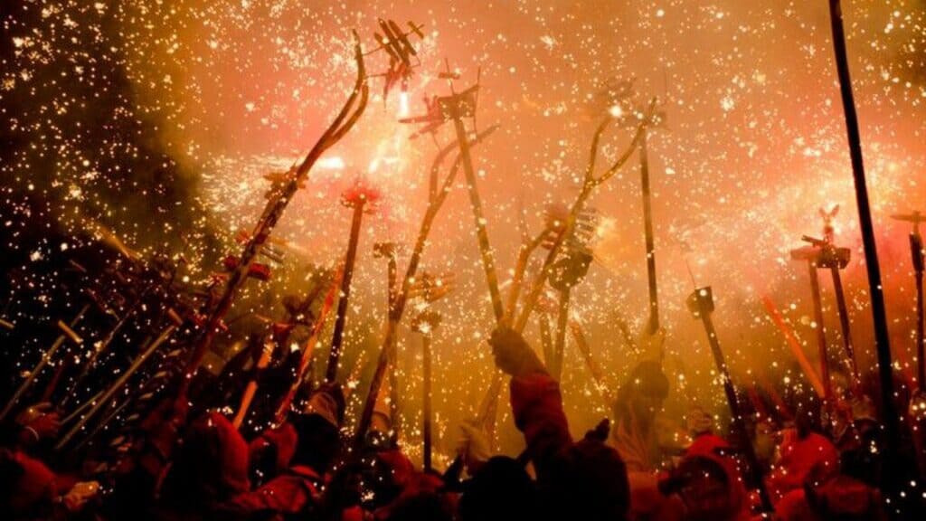 correfoc, diabły i ogień; San Sebastian, Majorka